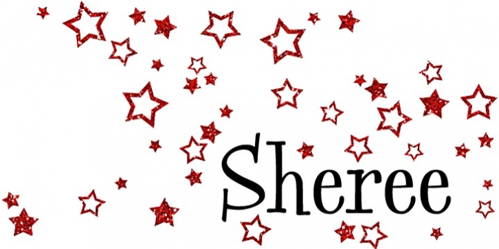 Sheree font preview