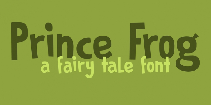 Prince Frog font preview