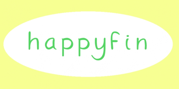 Happyfin font preview