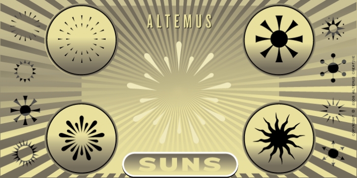 Altemus Suns font preview