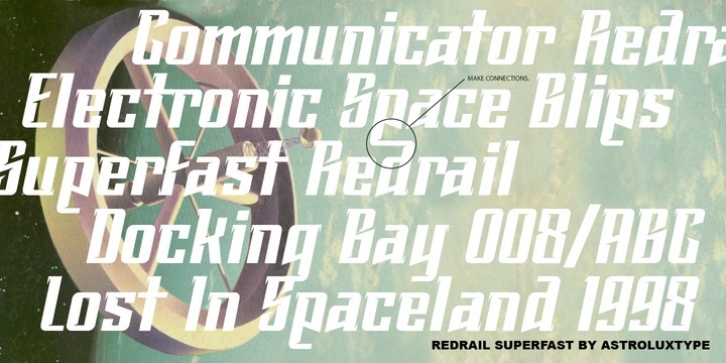 Redrail Superfast font preview