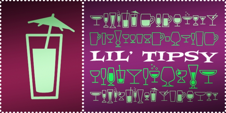 Lil' Tipsy BTN font preview