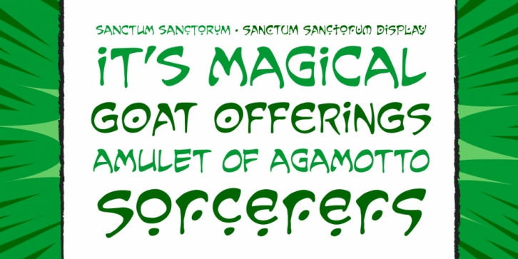 Sanctum Sanctorum font preview