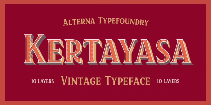 Kertayasa Typeface font preview
