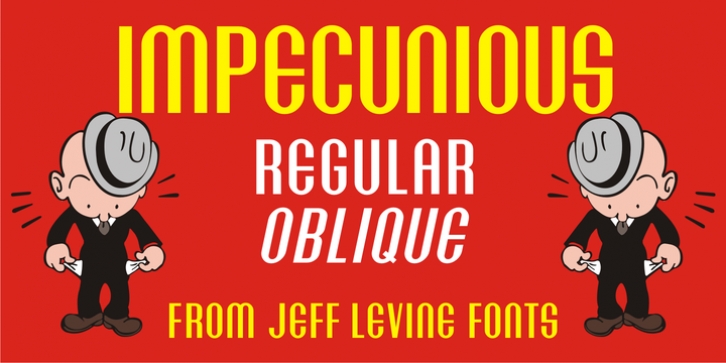 Impecunious JNL font preview
