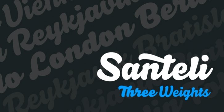Santeli font preview
