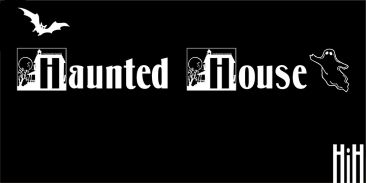 Haunted House font preview
