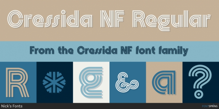 Cressida NF font preview