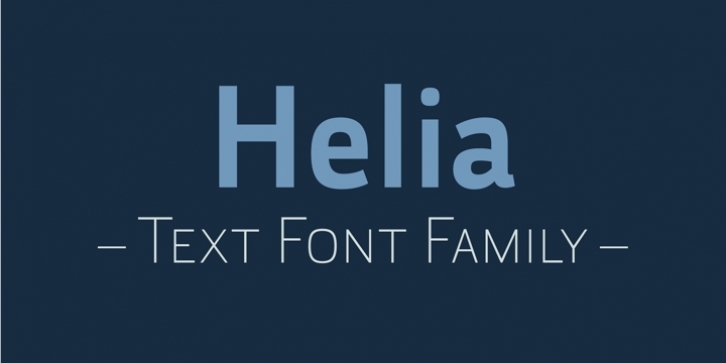 Helia font preview