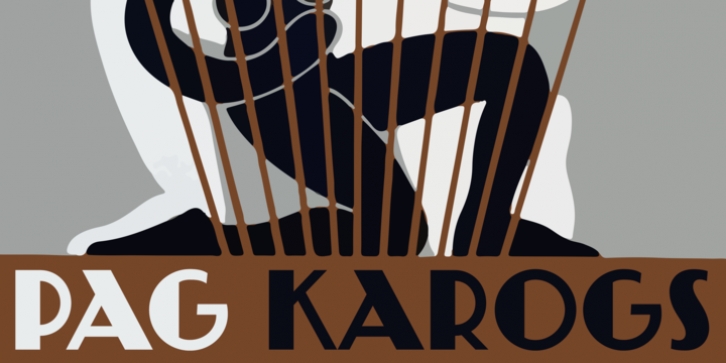 PAG Karogs font preview