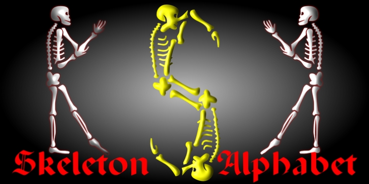 Skeleton Alphabet font preview