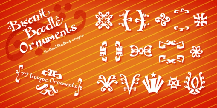 Biscuit Boodle Ornaments font preview