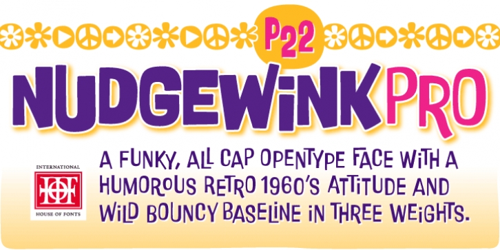 P22 Nudgewink font preview