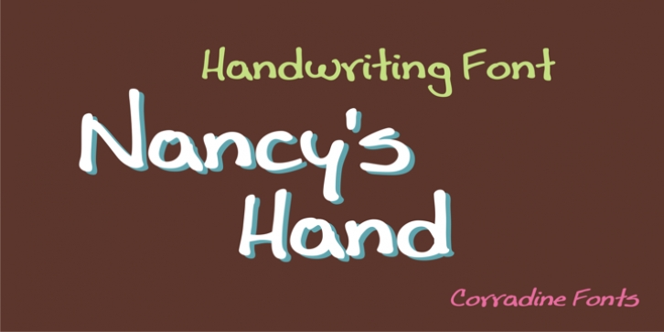Nancy's Hand font preview