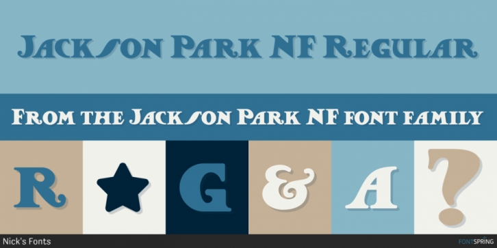 Jackson Park NF font preview