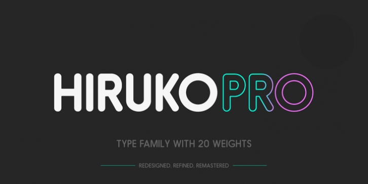 Hiruko Pro font preview