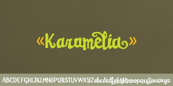 Karamelia font preview