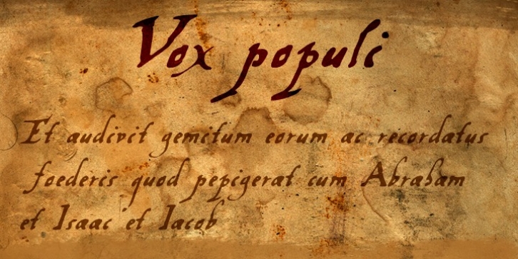 Vox Populi font preview
