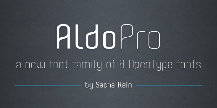 Aldo Pro font preview