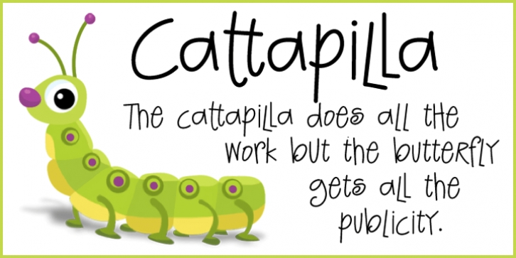 Cattapilla font preview