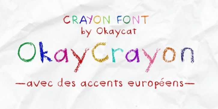 Okay Crayon font preview