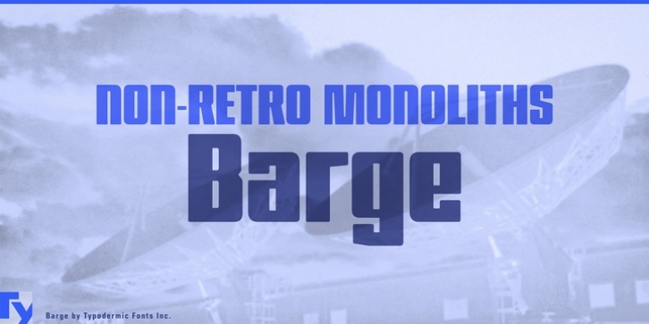 Barge font preview