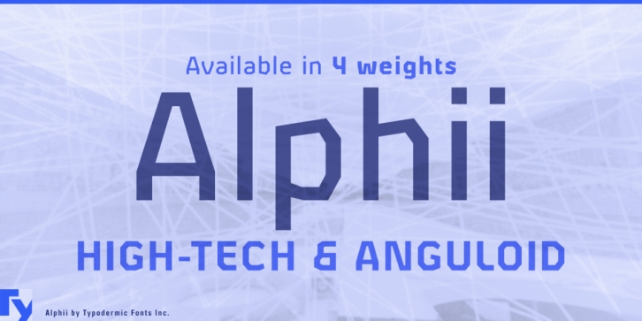 Alphii font preview