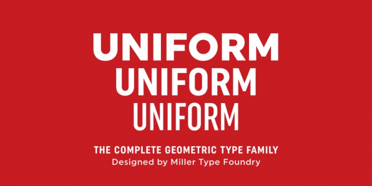 Uniform font preview