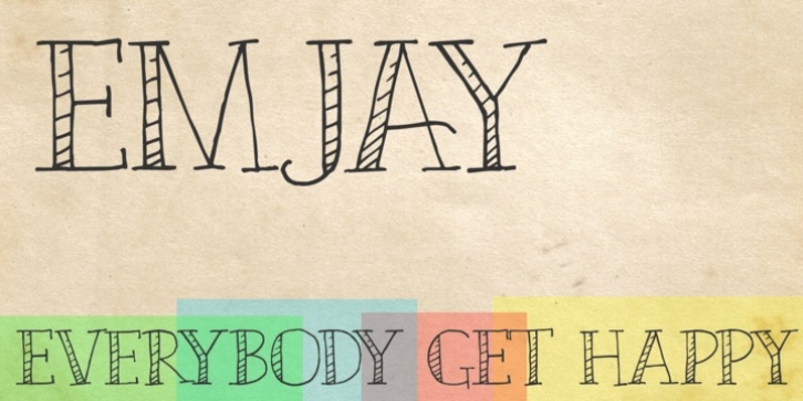 Emjay font preview