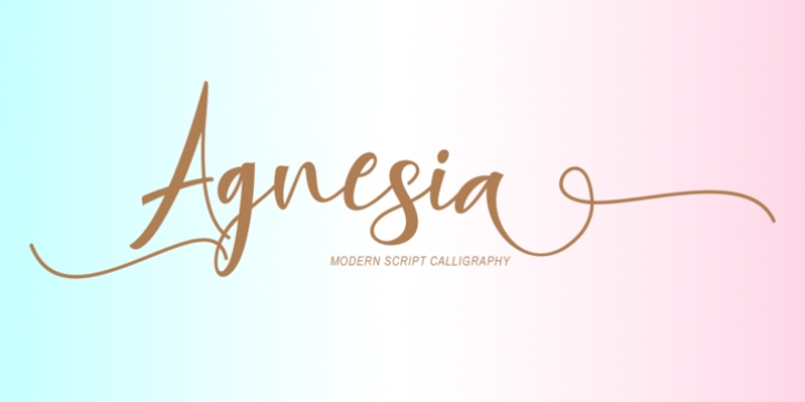 Agnesia font preview