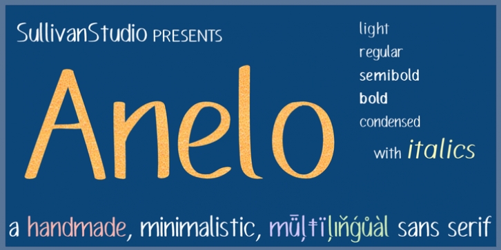 Anelo font preview