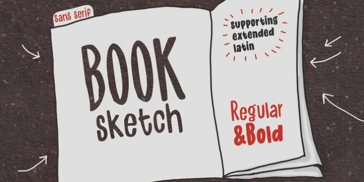Book Sketch font preview