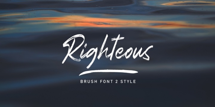 Righteous font preview