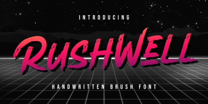 Rushwell font preview