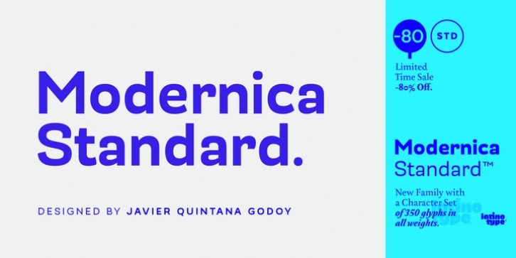Modernica Standar font preview