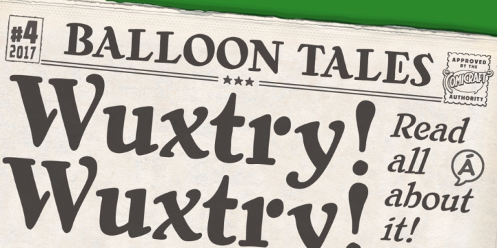 Wuxtry Wuxtry font preview
