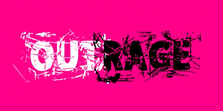 Outrage font preview