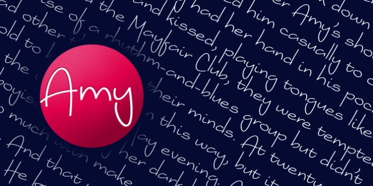 Amy font preview