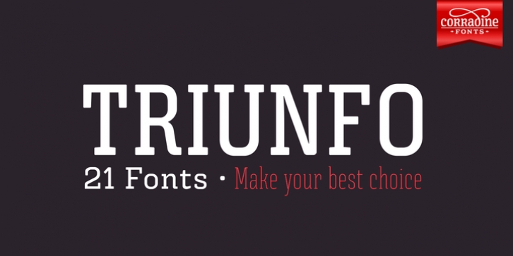Triunfo font preview