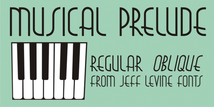 Musical Prelude JNL font preview