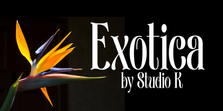 Exotica font preview