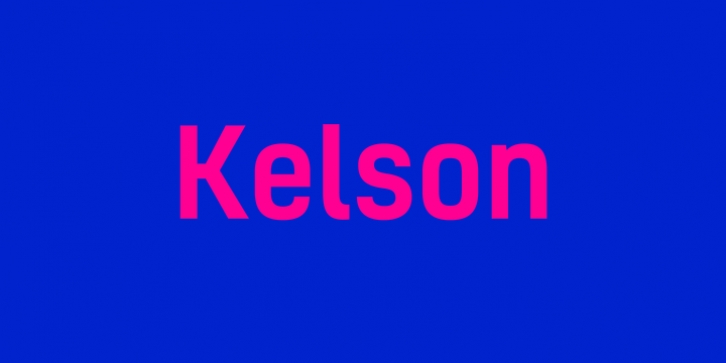 Kelson font preview