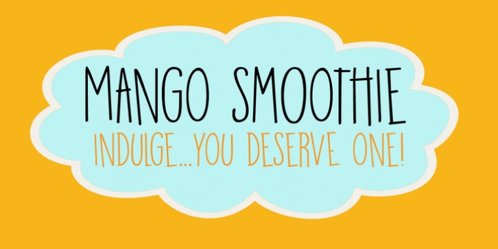 Mango Smoothie font preview