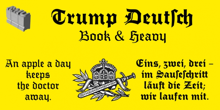 Trump Deutsch font preview