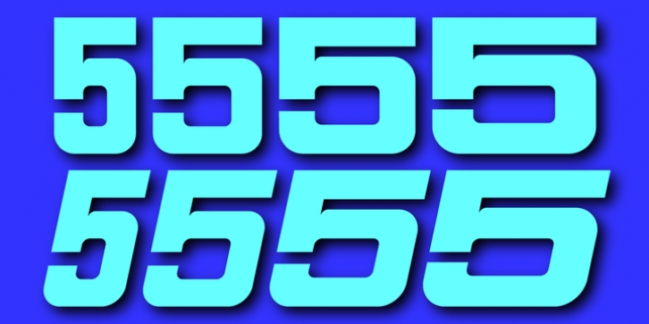 Sport Numbers font preview
