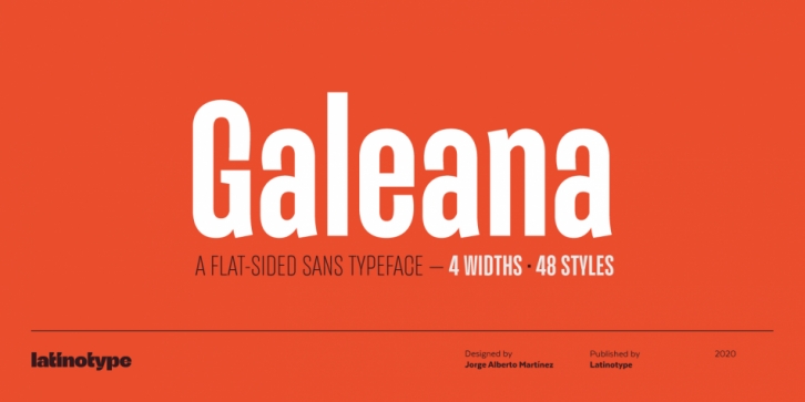 Galeana font preview