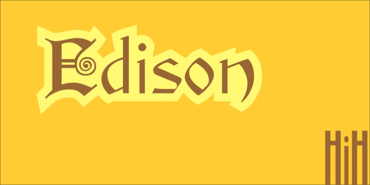Edison font preview