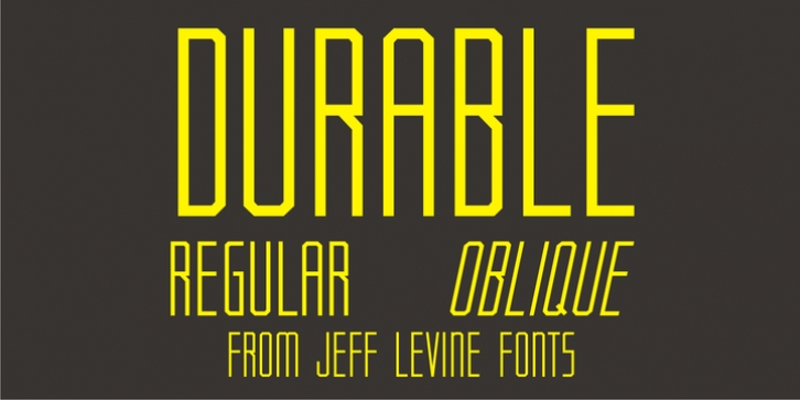 Durable JNL font preview