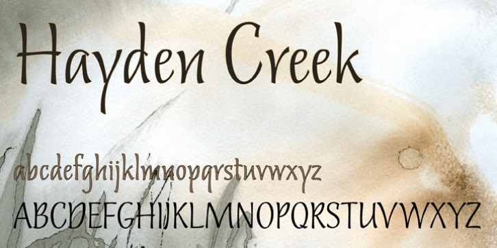 Hayden Creek font preview