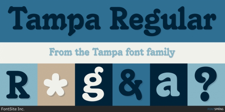 Tampa font preview